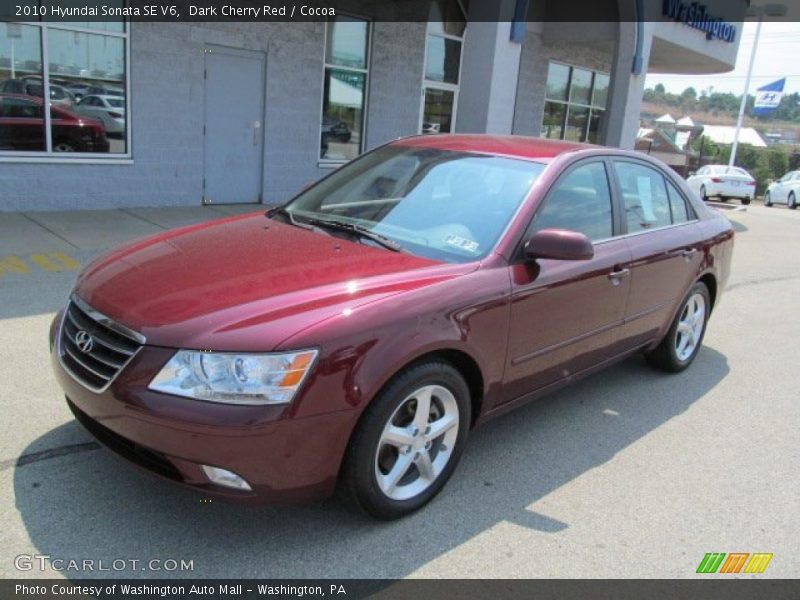 Dark Cherry Red / Cocoa 2010 Hyundai Sonata SE V6