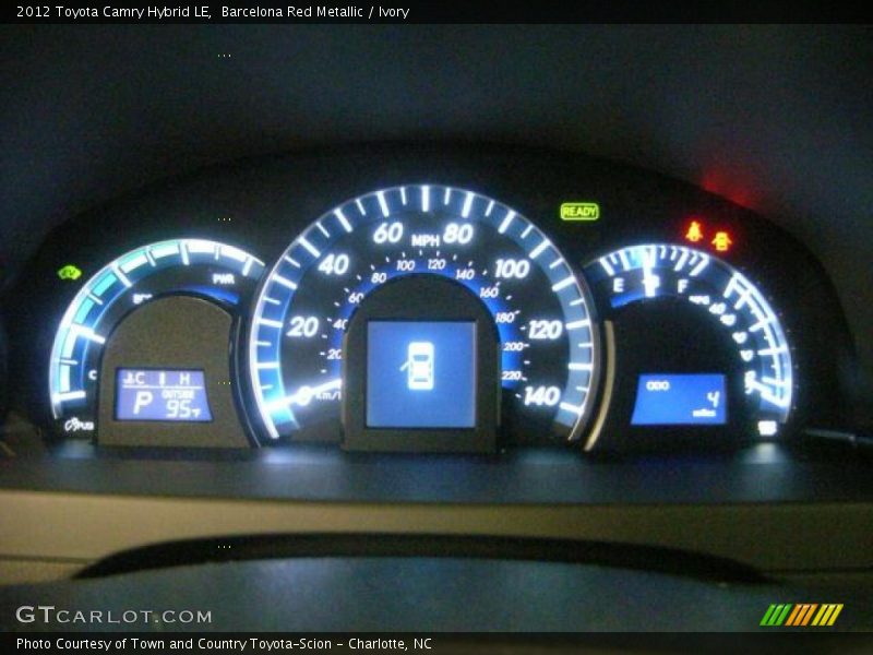 Barcelona Red Metallic / Ivory 2012 Toyota Camry Hybrid LE
