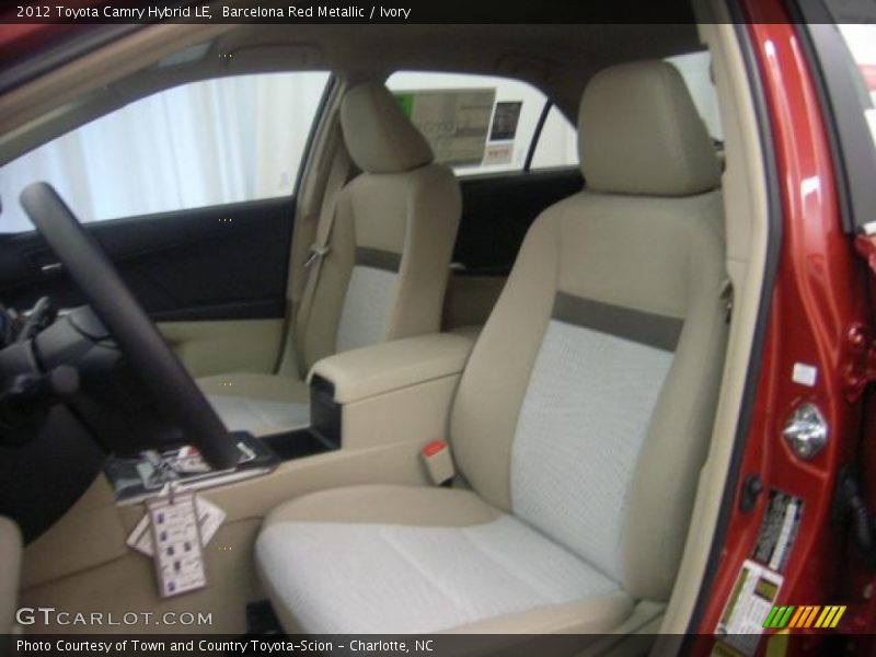Barcelona Red Metallic / Ivory 2012 Toyota Camry Hybrid LE