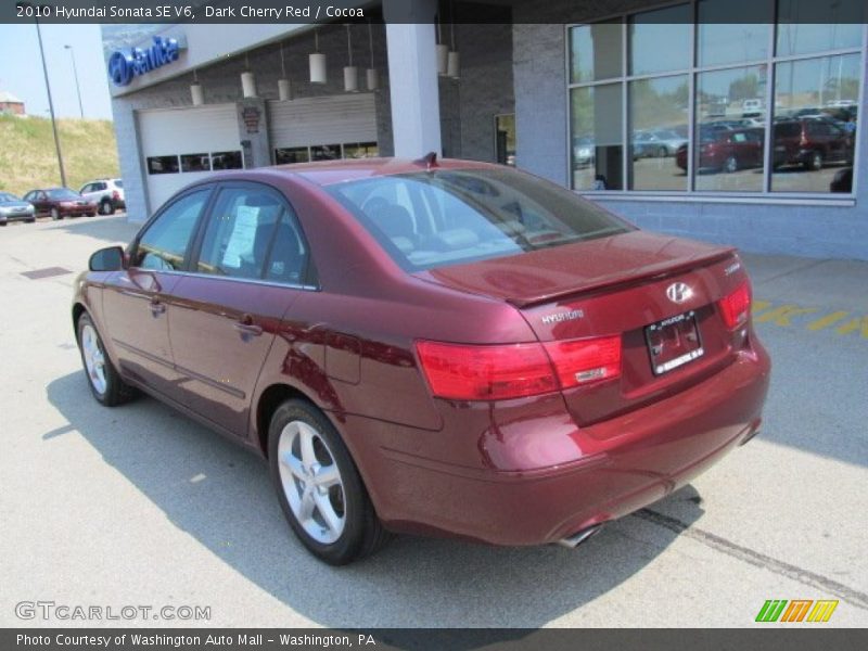 Dark Cherry Red / Cocoa 2010 Hyundai Sonata SE V6