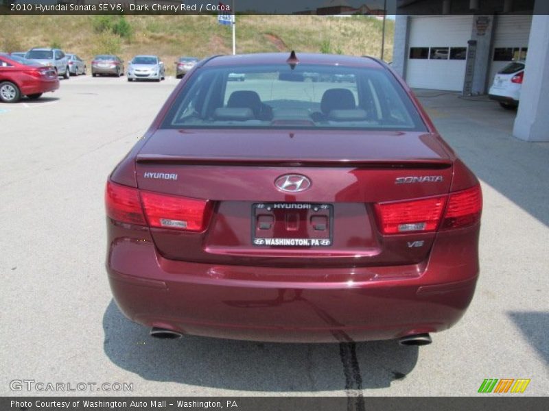 Dark Cherry Red / Cocoa 2010 Hyundai Sonata SE V6