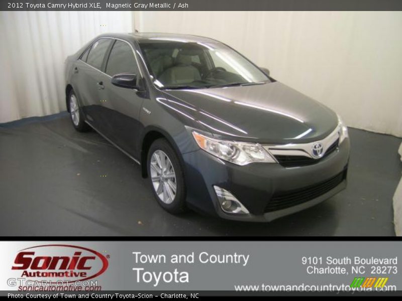 Magnetic Gray Metallic / Ash 2012 Toyota Camry Hybrid XLE