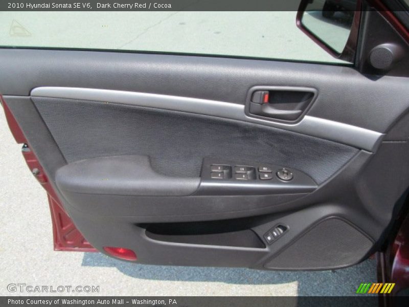 Dark Cherry Red / Cocoa 2010 Hyundai Sonata SE V6