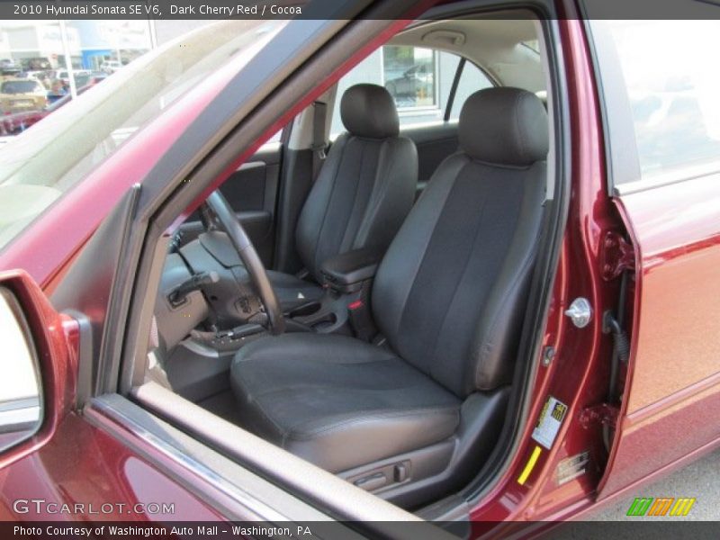 Dark Cherry Red / Cocoa 2010 Hyundai Sonata SE V6
