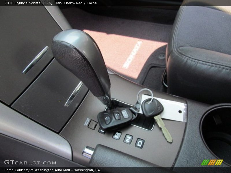 Dark Cherry Red / Cocoa 2010 Hyundai Sonata SE V6