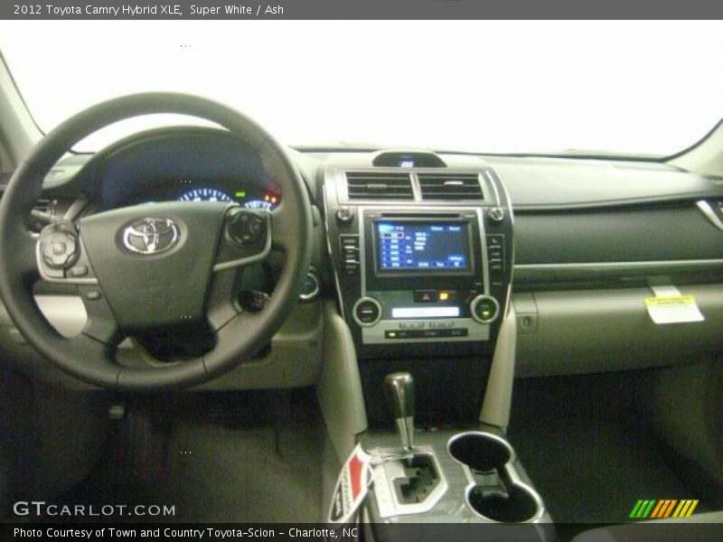 Super White / Ash 2012 Toyota Camry Hybrid XLE