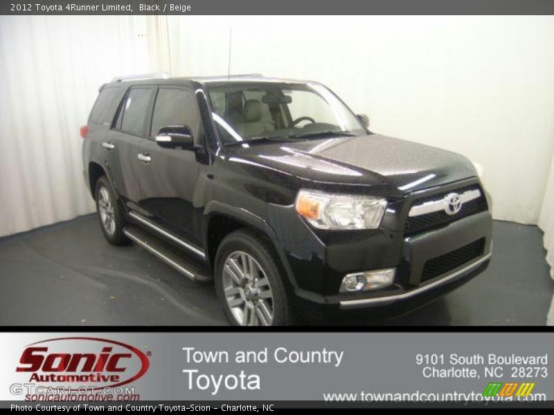 Black / Beige 2012 Toyota 4Runner Limited