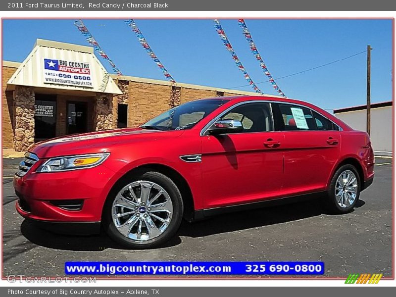 Red Candy / Charcoal Black 2011 Ford Taurus Limited