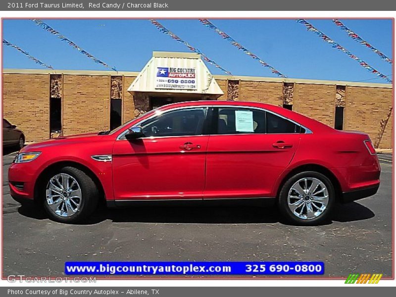 Red Candy / Charcoal Black 2011 Ford Taurus Limited