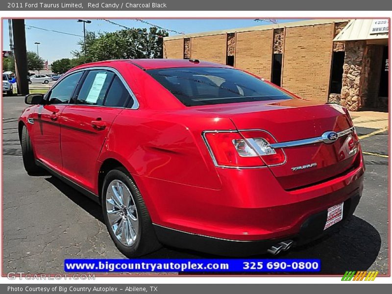 Red Candy / Charcoal Black 2011 Ford Taurus Limited