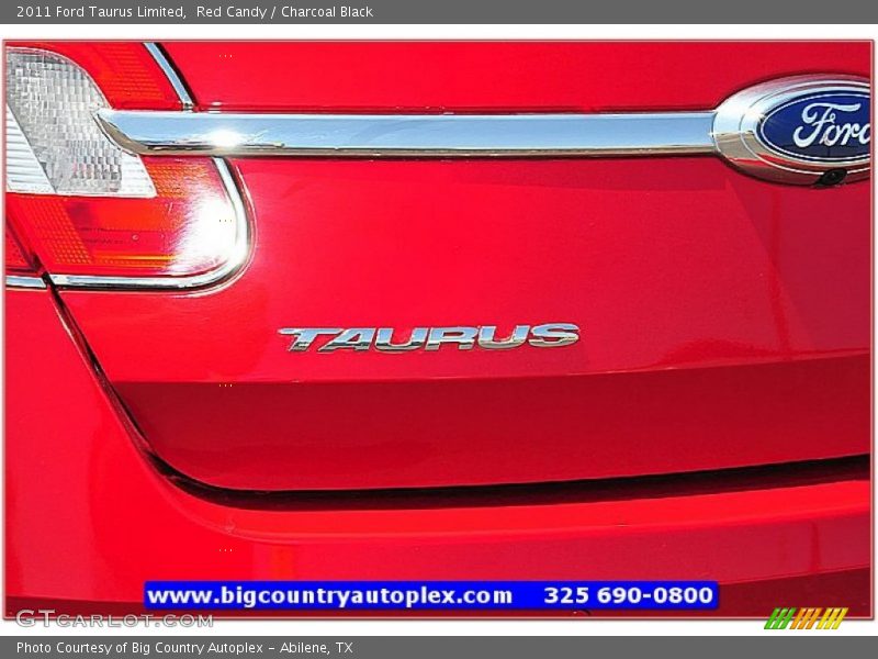 Red Candy / Charcoal Black 2011 Ford Taurus Limited