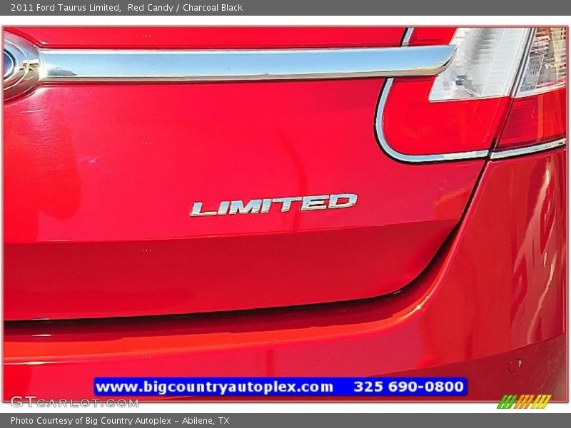 Red Candy / Charcoal Black 2011 Ford Taurus Limited