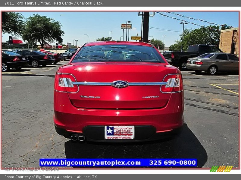 Red Candy / Charcoal Black 2011 Ford Taurus Limited