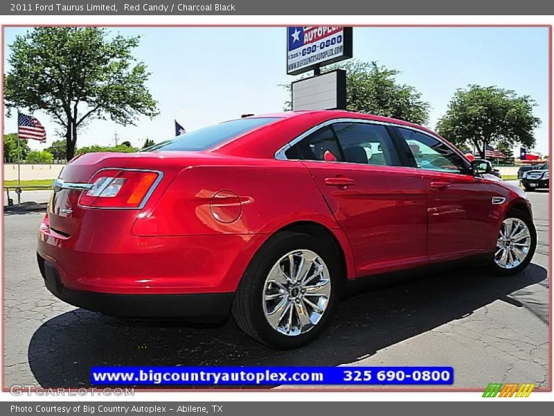 Red Candy / Charcoal Black 2011 Ford Taurus Limited