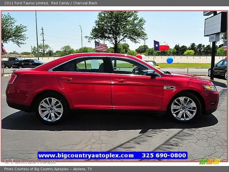 Red Candy / Charcoal Black 2011 Ford Taurus Limited