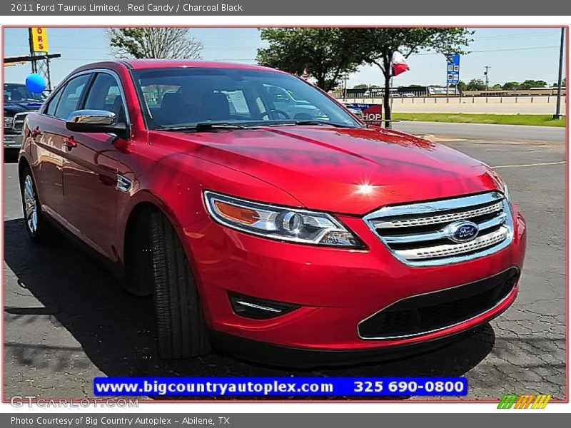 Red Candy / Charcoal Black 2011 Ford Taurus Limited