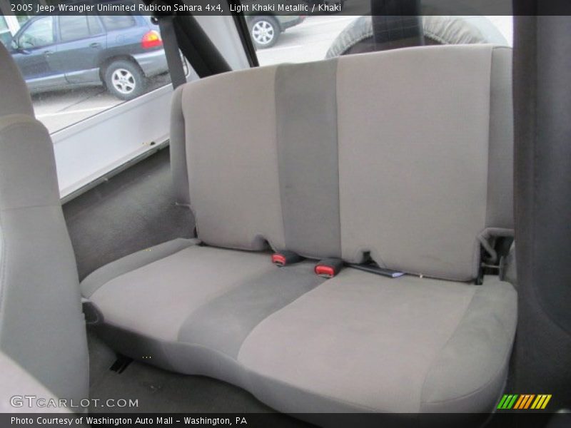 Rear Seat of 2005 Wrangler Unlimited Rubicon Sahara 4x4