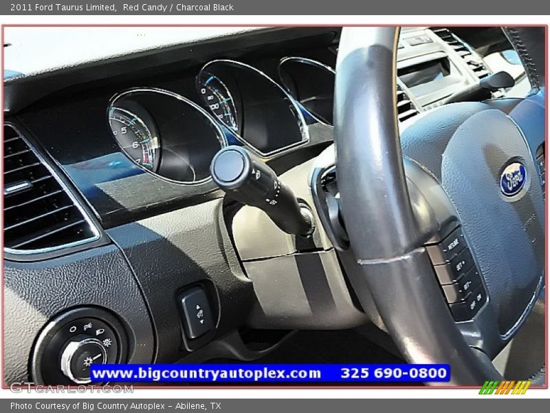 Red Candy / Charcoal Black 2011 Ford Taurus Limited