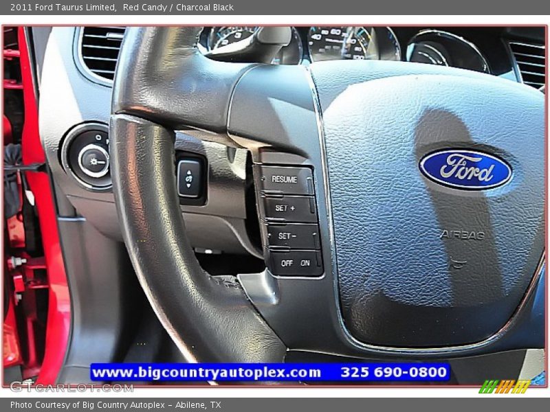 Red Candy / Charcoal Black 2011 Ford Taurus Limited