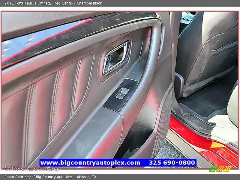 Red Candy / Charcoal Black 2011 Ford Taurus Limited