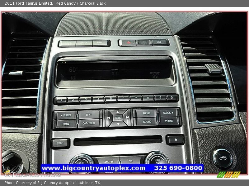 Red Candy / Charcoal Black 2011 Ford Taurus Limited