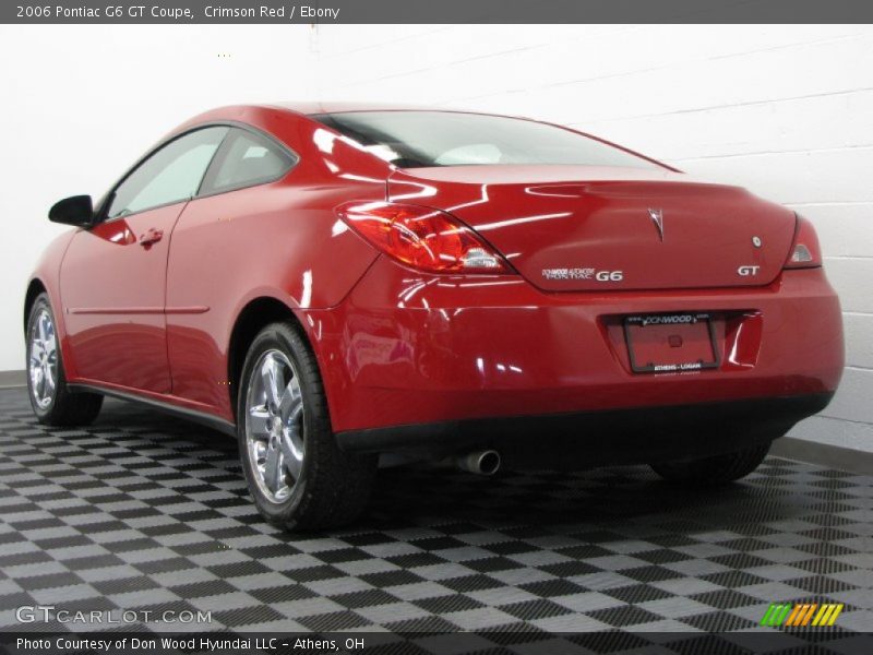 Crimson Red / Ebony 2006 Pontiac G6 GT Coupe