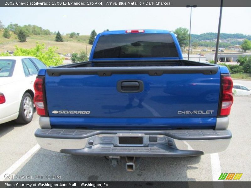 Arrival Blue Metallic / Dark Charcoal 2003 Chevrolet Silverado 1500 LS Extended Cab 4x4