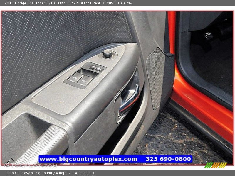 Toxic Orange Pearl / Dark Slate Gray 2011 Dodge Challenger R/T Classic