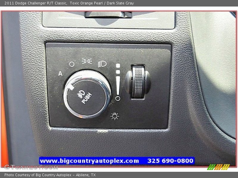 Toxic Orange Pearl / Dark Slate Gray 2011 Dodge Challenger R/T Classic