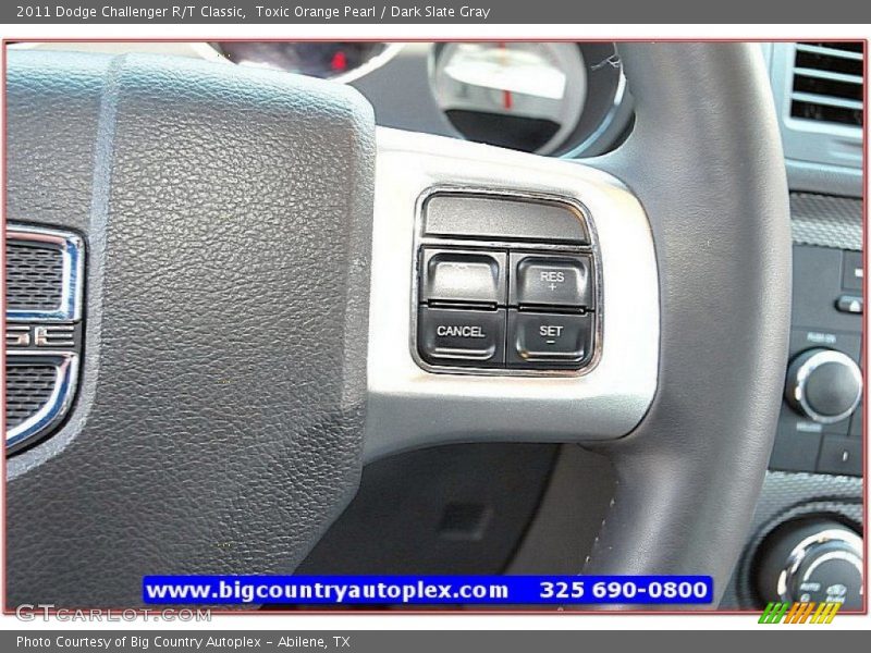 Toxic Orange Pearl / Dark Slate Gray 2011 Dodge Challenger R/T Classic