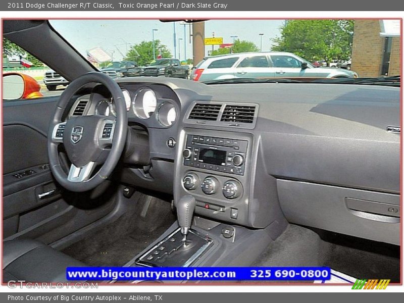 Toxic Orange Pearl / Dark Slate Gray 2011 Dodge Challenger R/T Classic