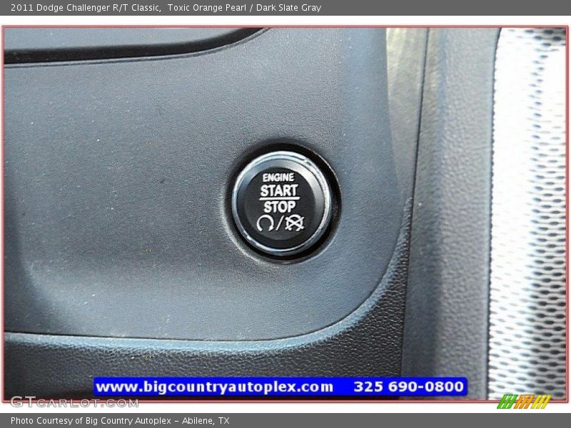 Toxic Orange Pearl / Dark Slate Gray 2011 Dodge Challenger R/T Classic