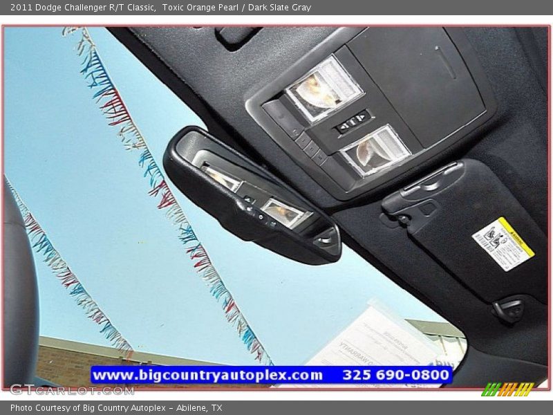 Toxic Orange Pearl / Dark Slate Gray 2011 Dodge Challenger R/T Classic