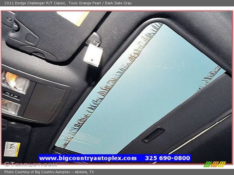 Toxic Orange Pearl / Dark Slate Gray 2011 Dodge Challenger R/T Classic
