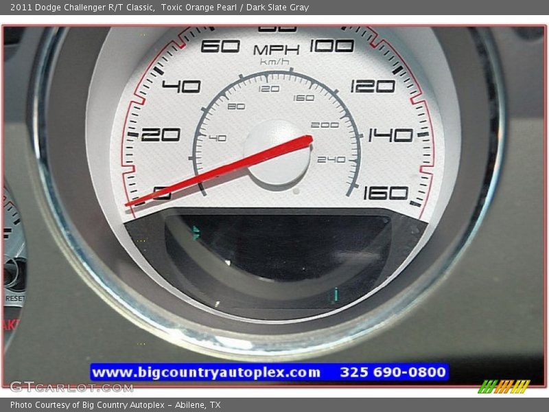 Toxic Orange Pearl / Dark Slate Gray 2011 Dodge Challenger R/T Classic