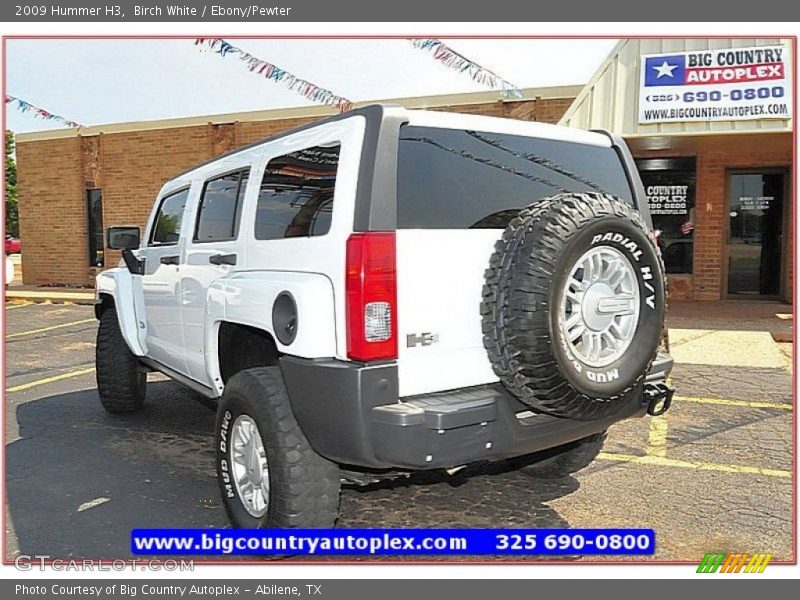 Birch White / Ebony/Pewter 2009 Hummer H3