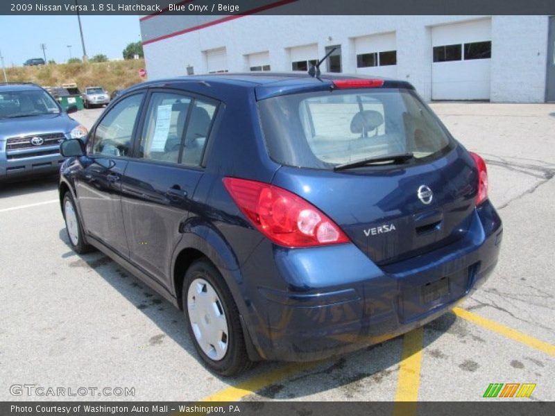 Blue Onyx / Beige 2009 Nissan Versa 1.8 SL Hatchback