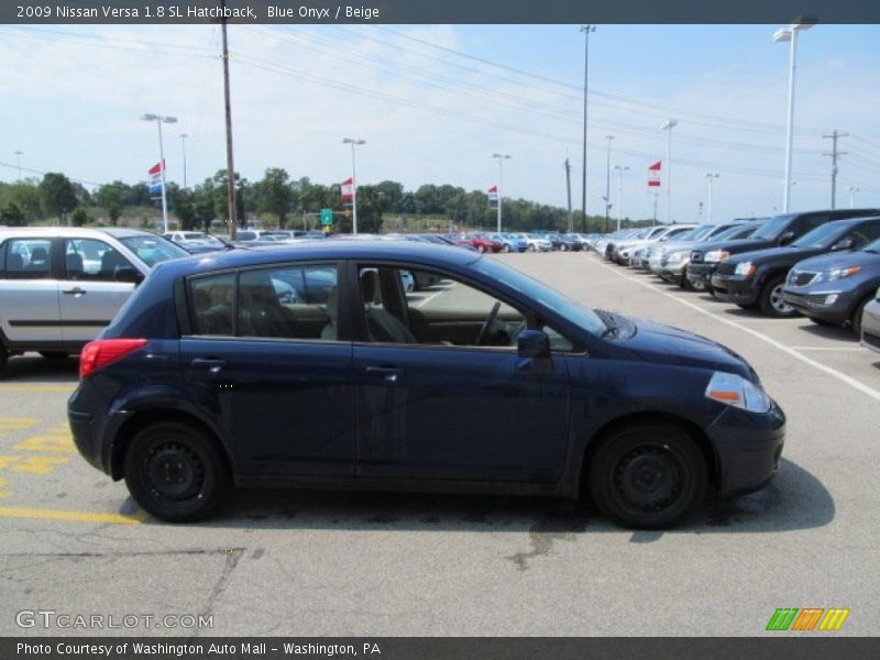 Blue Onyx / Beige 2009 Nissan Versa 1.8 SL Hatchback