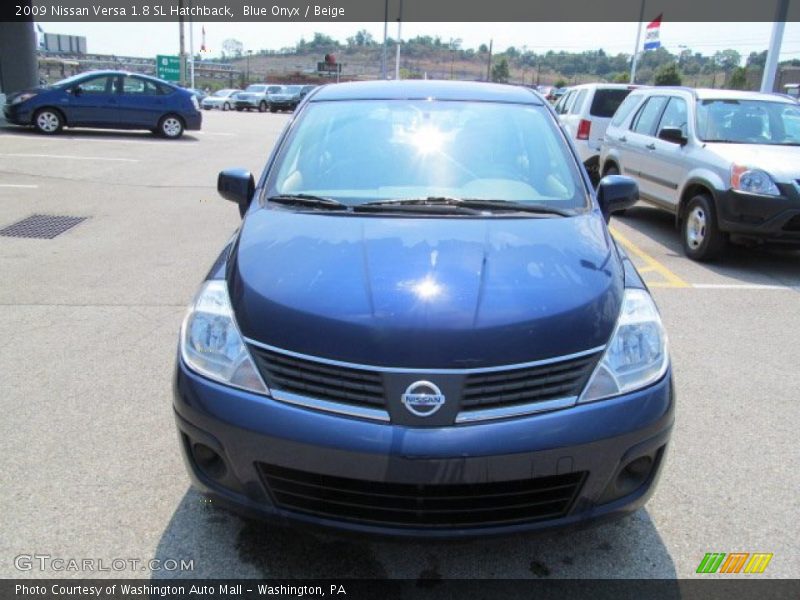 Blue Onyx / Beige 2009 Nissan Versa 1.8 SL Hatchback