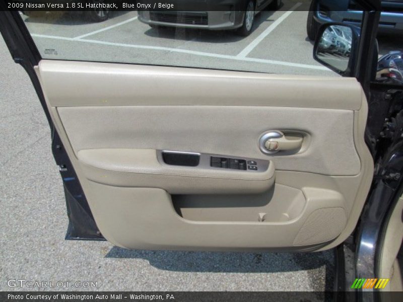 Blue Onyx / Beige 2009 Nissan Versa 1.8 SL Hatchback