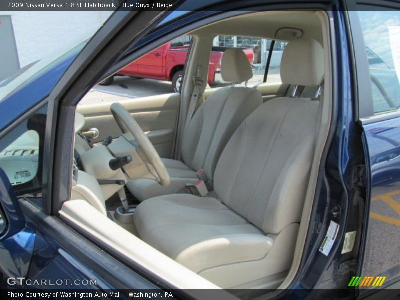 Blue Onyx / Beige 2009 Nissan Versa 1.8 SL Hatchback