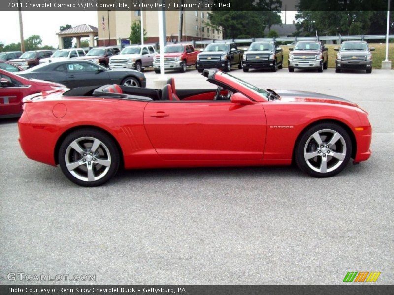 Victory Red / Titanium/Torch Red 2011 Chevrolet Camaro SS/RS Convertible