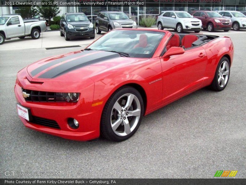 Victory Red / Titanium/Torch Red 2011 Chevrolet Camaro SS/RS Convertible