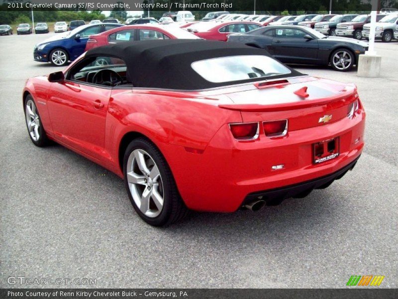 Victory Red / Titanium/Torch Red 2011 Chevrolet Camaro SS/RS Convertible