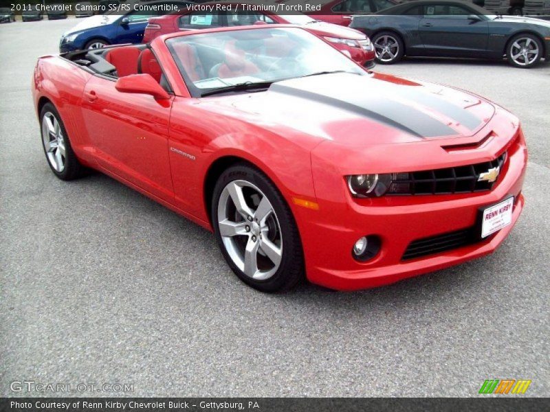 Victory Red / Titanium/Torch Red 2011 Chevrolet Camaro SS/RS Convertible