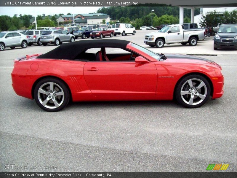 Victory Red / Titanium/Torch Red 2011 Chevrolet Camaro SS/RS Convertible