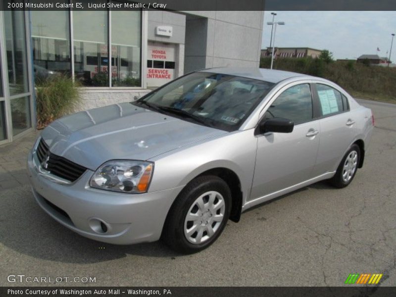 Liquid Silver Metallic / Gray 2008 Mitsubishi Galant ES