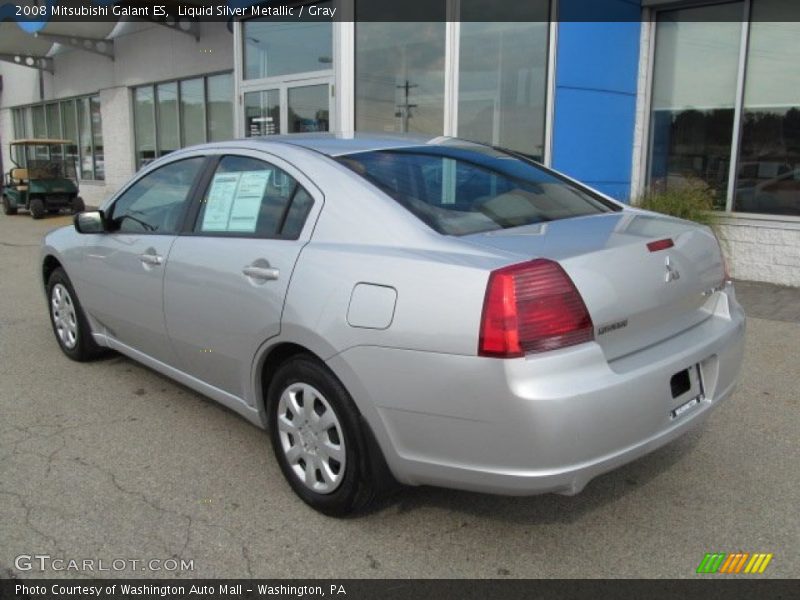 Liquid Silver Metallic / Gray 2008 Mitsubishi Galant ES