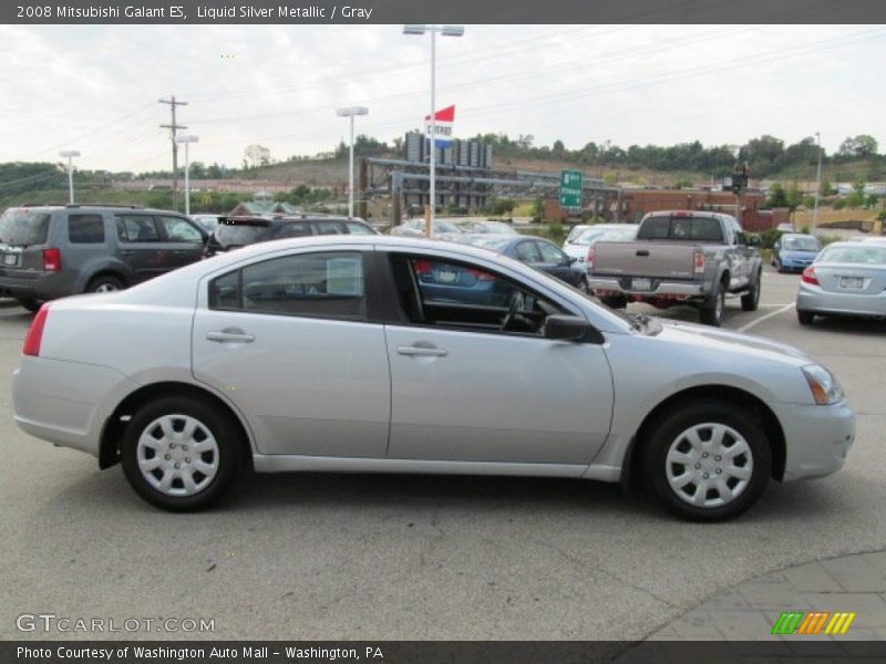 Liquid Silver Metallic / Gray 2008 Mitsubishi Galant ES