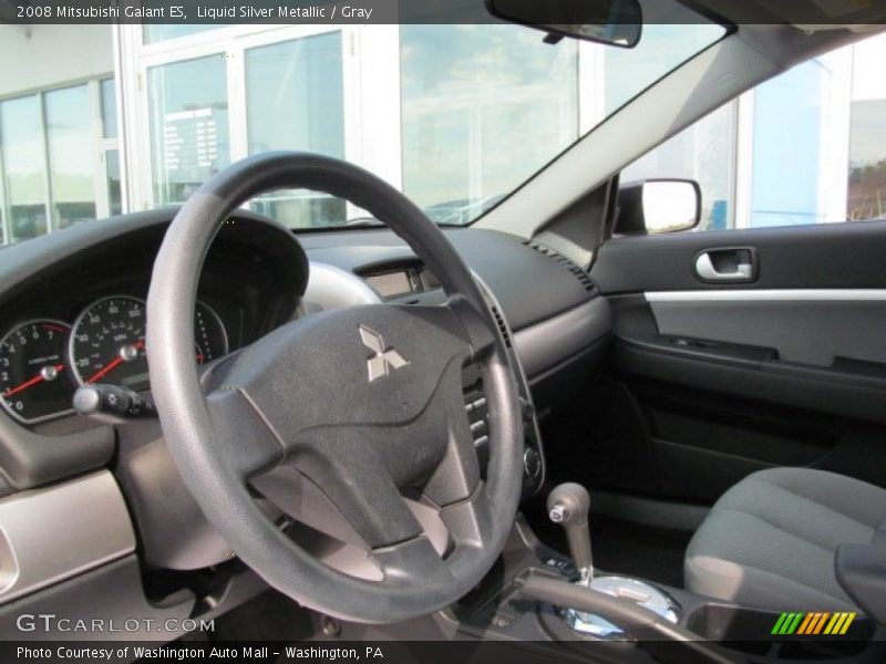 Liquid Silver Metallic / Gray 2008 Mitsubishi Galant ES